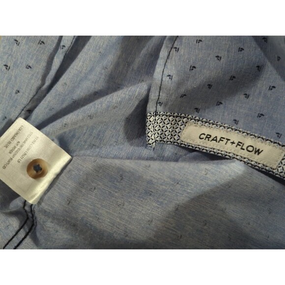 Lot (2) Craft + Flow Amplify Boys 7/8 Short Sleeve Button Up Shirts Lightning... - Picture 5 of 14